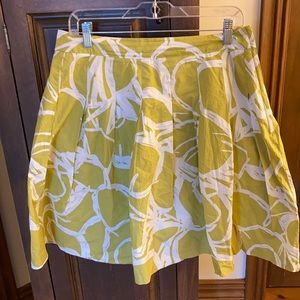 Beautiful Full and Pleaded Lime Skirt H&M 12